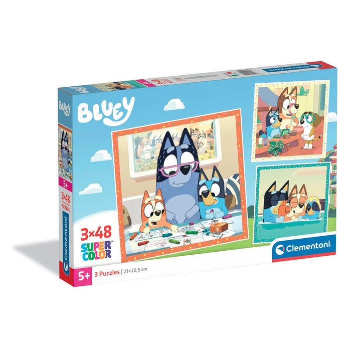 CLEMENTONI 3x48ч. Пъзел Bluey 25003