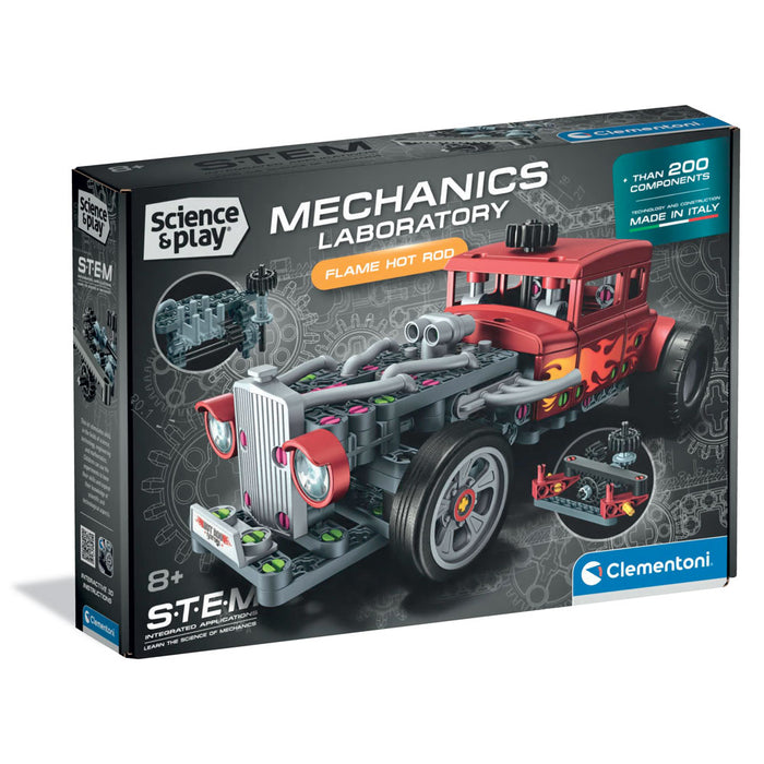 CLEMENTONI MECHANICS LABORATORY Конструктор Flam Hot Rod 200ч.