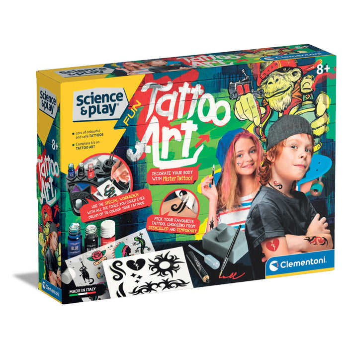 CLEMENTONI SCIENCE PLAY ЛАБО ТАТУИРОВКИ