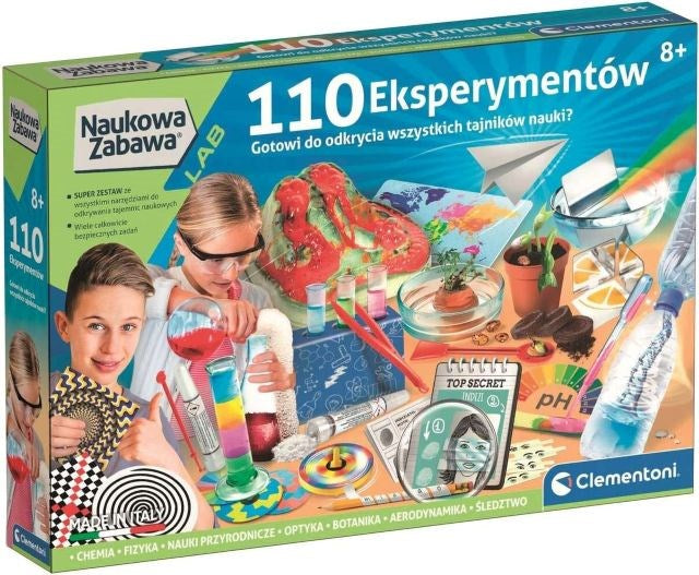 Zestaw Clementoni - 110 експеримента