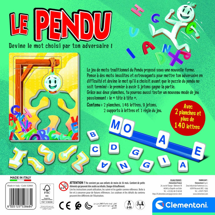 Настолна игра Clementoni Le pendu
