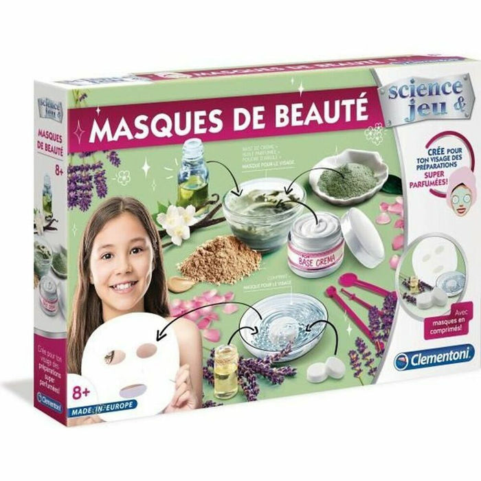 Грим Комплект за Деца Clementoni Science & Jeu  Beauty masks (FR) Многоцветен