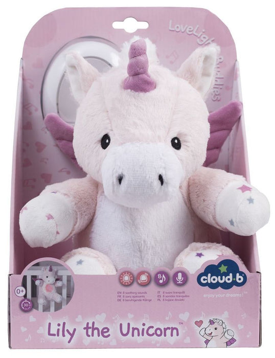 Успокояваща играчка с мелодии и светлина Cloud B - LoveLight, Lily the Unicorn