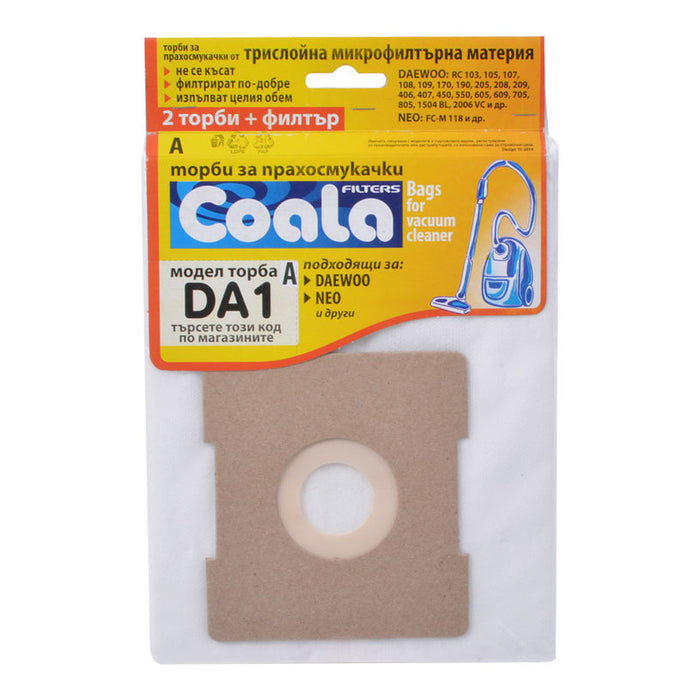 ТОРБИ ЗА ПРАХОСМУКАЧКА COALA ТОРБ. ЗА ПРАХ. TONI DA1-A COAL 3 БР