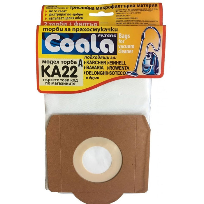 ТОРБИ ЗА ПРАХОСМУКАЧКА COALA ТОРБ. ЗА ПРАХ TONI KA22-A COAL 3 БР
