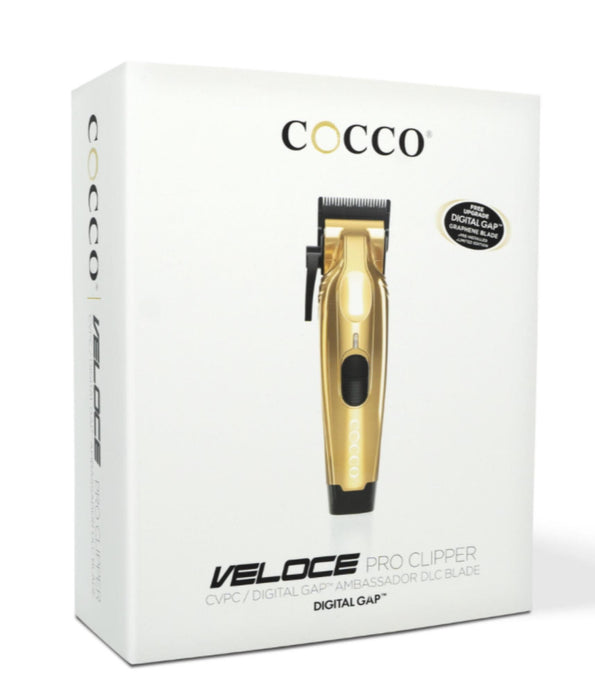 Машинка за подстригване Cocco – Veloce Pro, 0-19mm, златиста