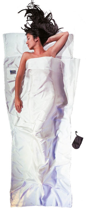 Cocoon TravelSheet Silk Adult правоъгълен спален чувал бял