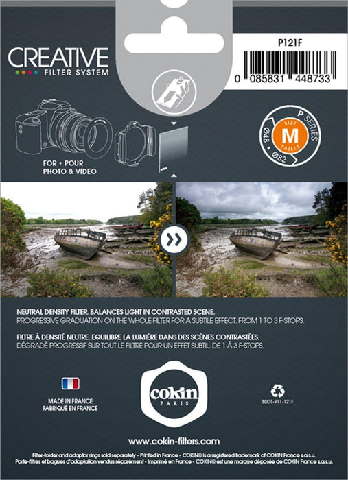 Филтър Cokin - Grad Neutr Grey FuII, ND8, P121F (G2)