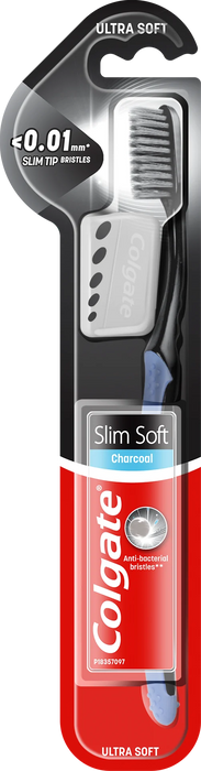 Четка за зъби Slim Soft Charcoal, 1 бр