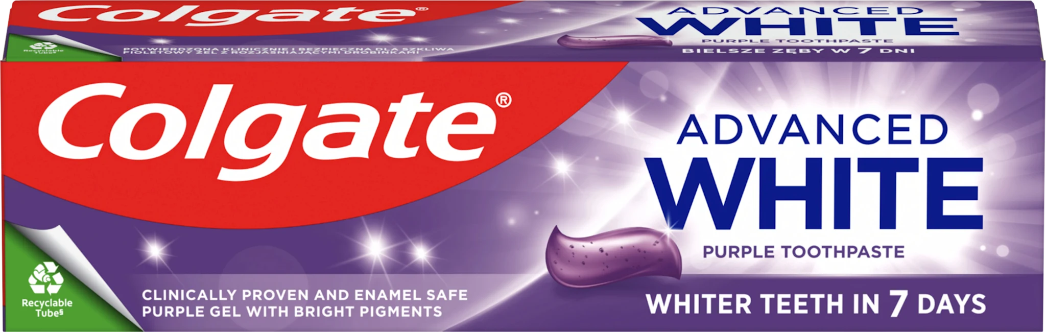 Паста за зъби Advanced White Purple, 75 ml
