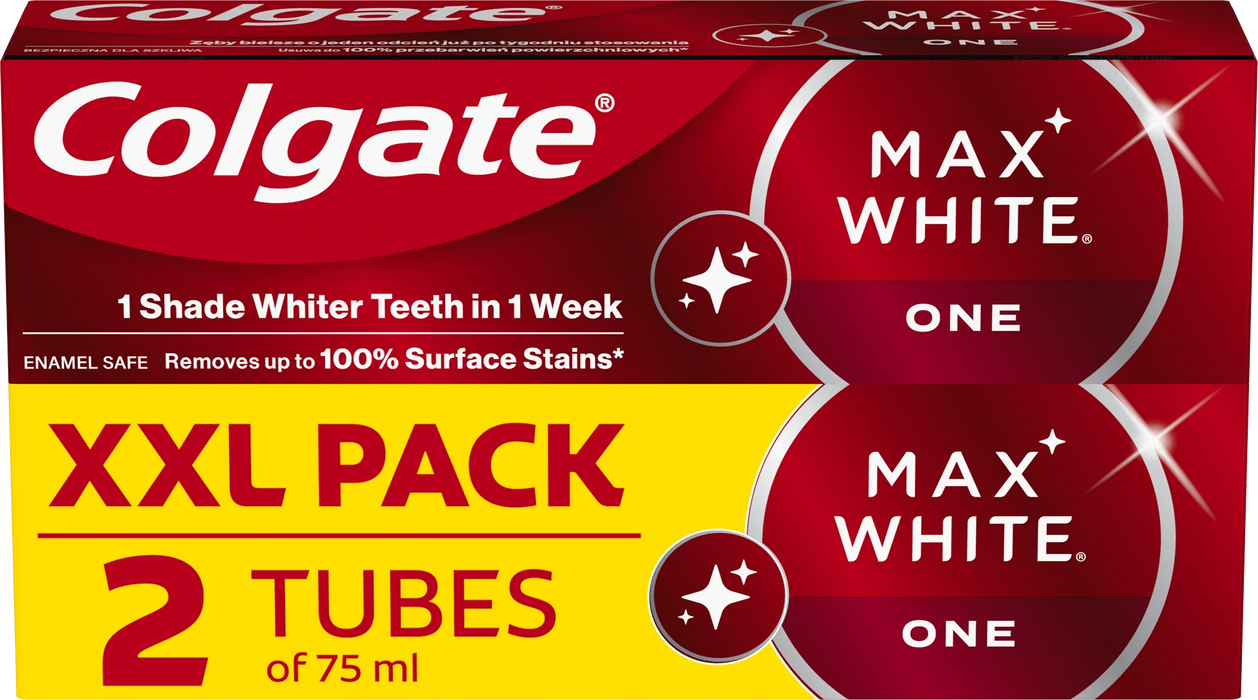 Паста за зъби Max White One, 2x75ml, 150 ml