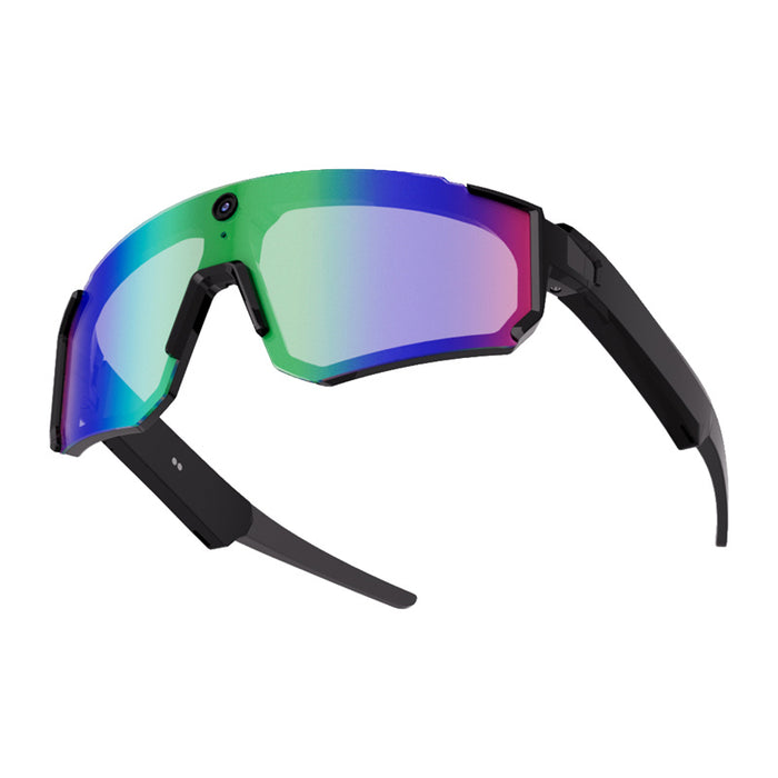Спортни слънчеви очила Colmi V06 AI (черни със сини лещи)