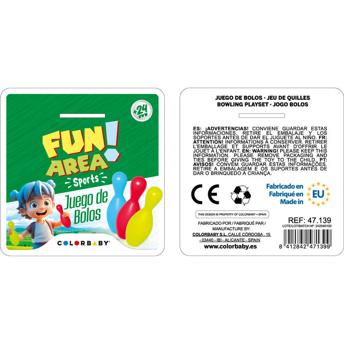 Игра с Кегли Colorbaby 8 Части