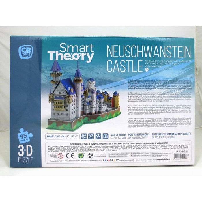 Пъзел 3D Colorbaby New Swan Castle 95 Части 43,5 x 33 x 18,5 cm (6 броя)