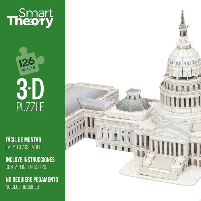 Пъзел 3D Colorbaby Capitolio 126 Части 52,5 x 20,5 x 23,5 cm (6 броя)