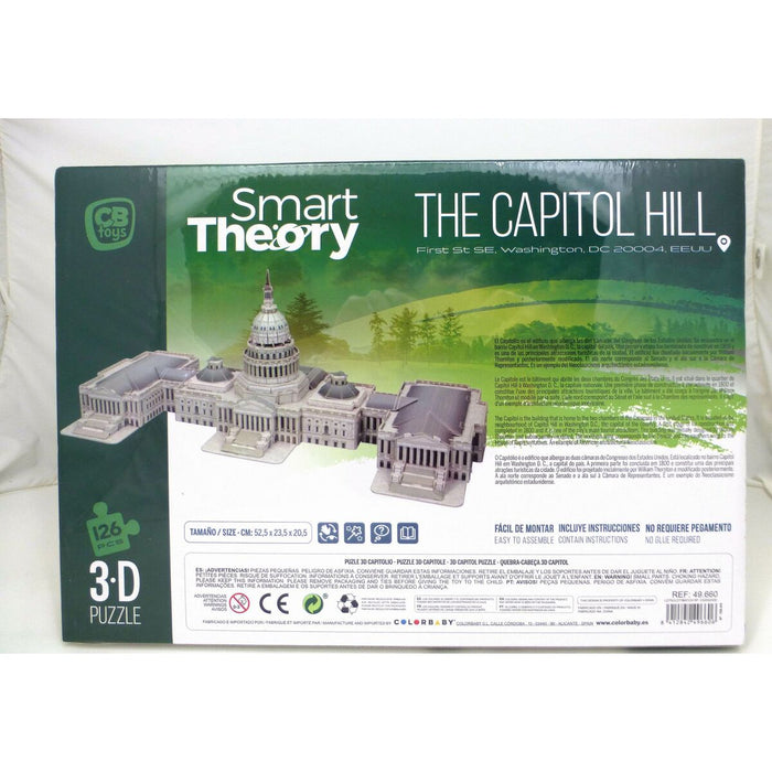 Пъзел 3D Colorbaby Capitolio 126 Части 52,5 x 20,5 x 23,5 cm (6 броя)