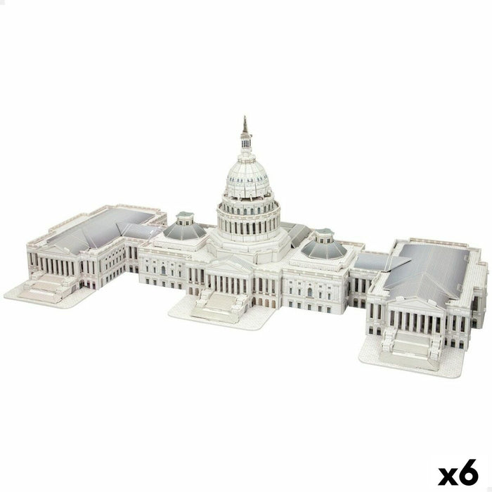 Пъзел 3D Colorbaby Capitolio 126 Части 52,5 x 20,5 x 23,5 cm (6 броя)