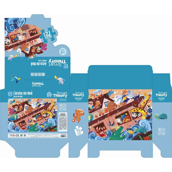 Пъзел Colorbaby Noah's Ark 72 Части 90 x 60 cm (6 броя)