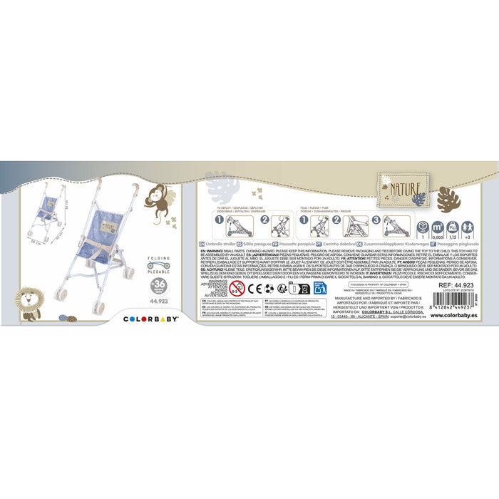 Стол за Кукли Colorbaby Natural 27 x 56 x 53 cm 12 броя