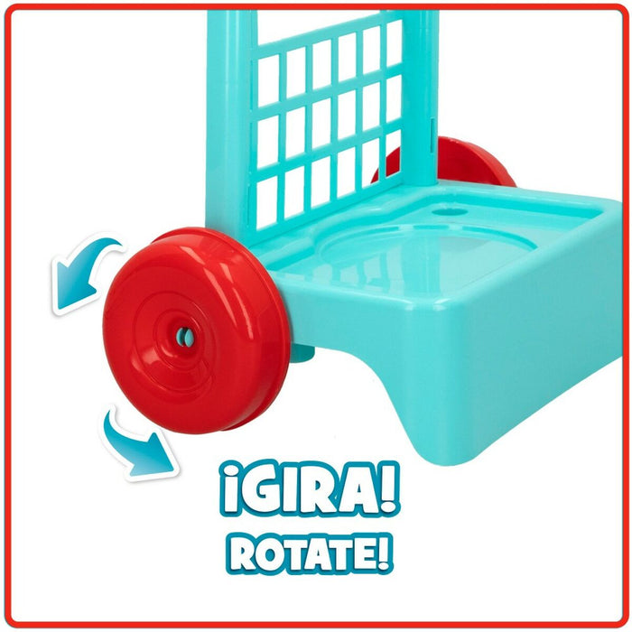 Масичка за Почистване с Аксесоари Colorbaby Играчка 5 Части 30,5 x 55,5 x 19,5 cm (12 броя)