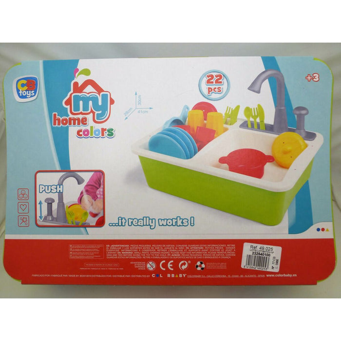 Кухня Играчка Colorbaby 22 Части 42 x 29 x 28 cm Аксесоари Мивка