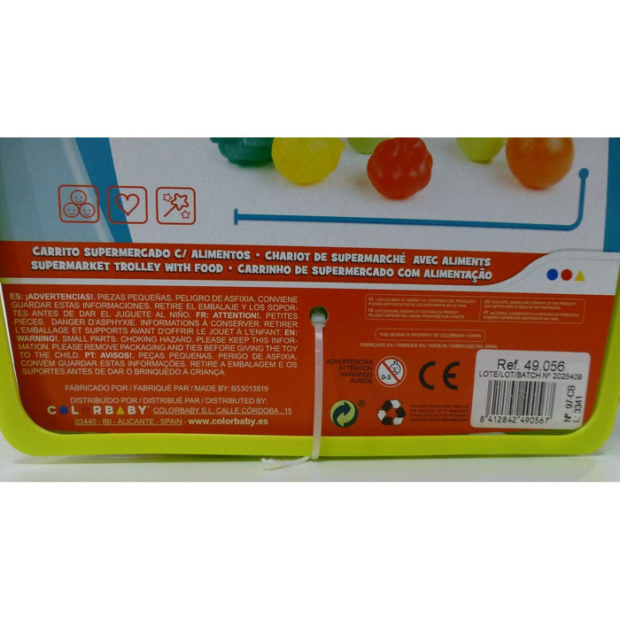 Кошница за Пазаруване Colorbaby My Home Играчка 9 Части 34 x 53,5 x 45 cm 6 броя