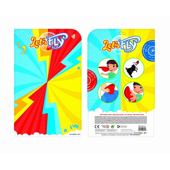 Frisbee Colorbaby Let's fly Гъвкав Ø 18,5 cm 3 Части 12 броя