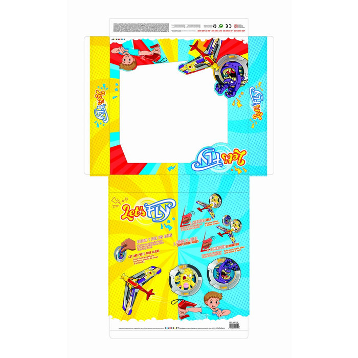 Самолет Colorbaby Let's Fly грънчар 14,5 x 3,5 x 25 cm (6 броя)