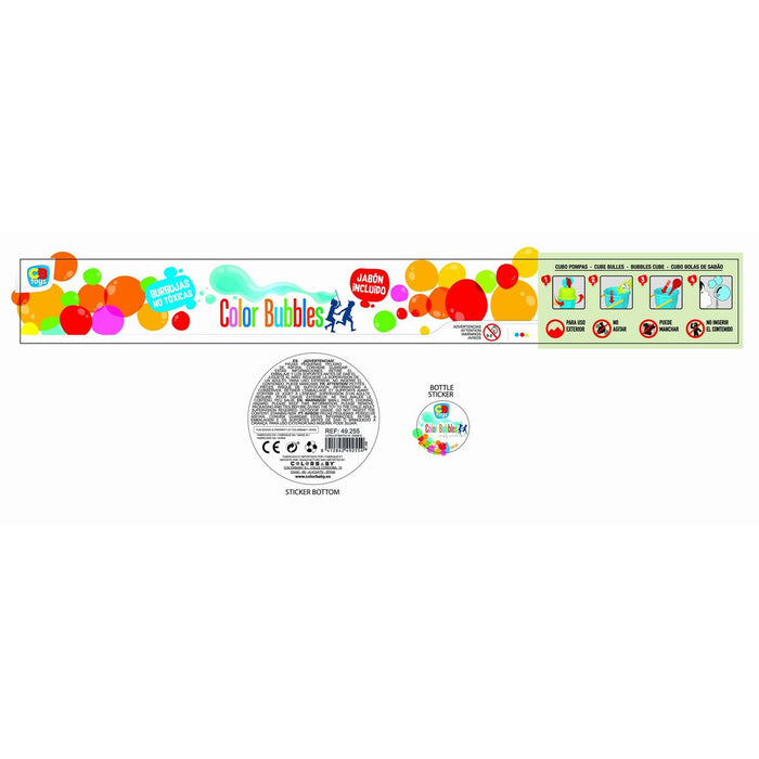 Игра за Духане на Балончета Colorbaby 240 ml 17,5 x 28 x 13,5 cm (6 броя)