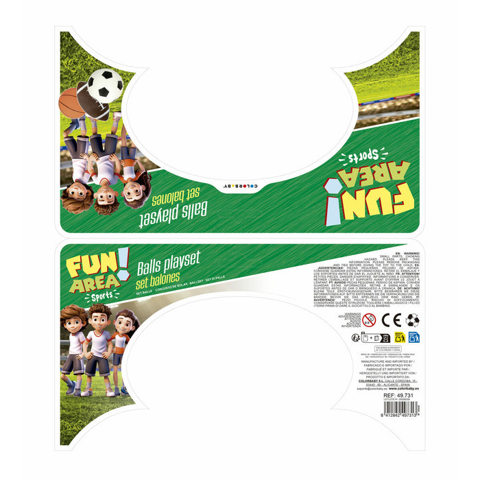 Игри за упражняване на прецизни хвърляния Colorbaby 12 x 12 x 12 cm (6 броя)