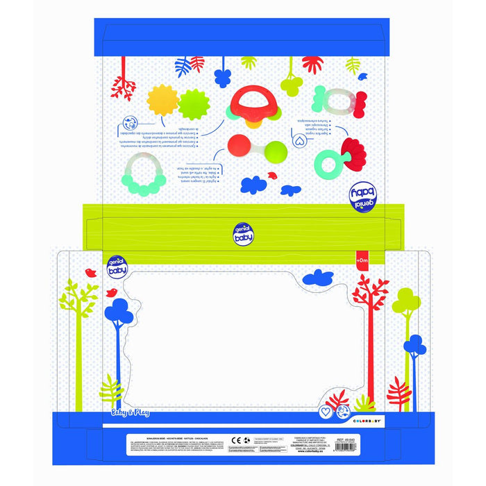 Комплект дрънкалки Colorbaby 6 Части 12,5 x 1,5 x 6,5 cm (6 броя)