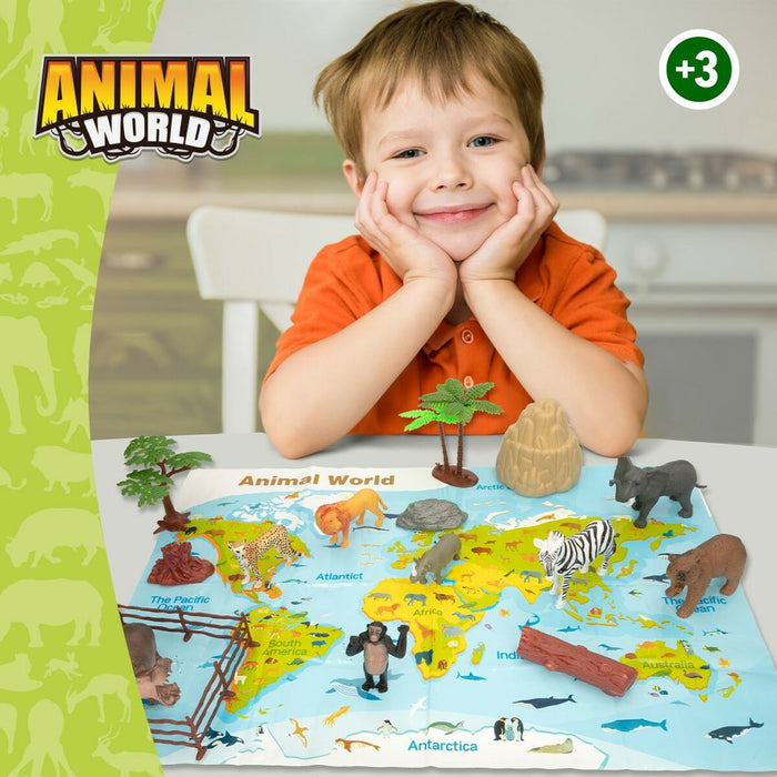 фигурки на животни Colorbaby 19 Части джунгла Пластмаса 14 x 6 x 5 cm (6 броя)