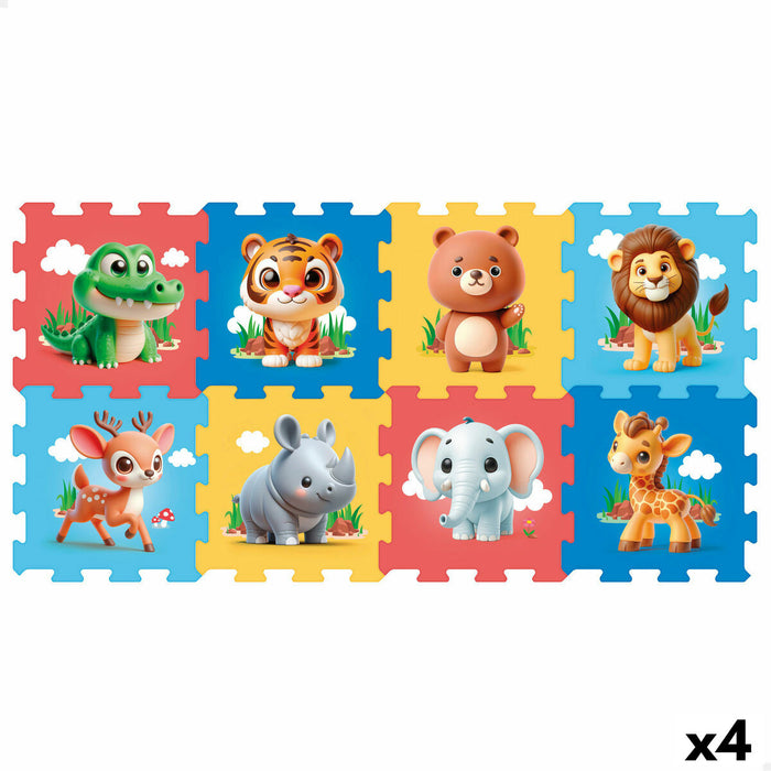 Килим Пъзел Colorbaby Пластмаса EVA 114 x 58 cm 8 Части (4 броя)