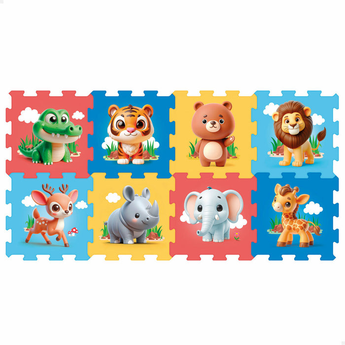 Килим Пъзел Colorbaby Пластмаса EVA 114 x 58 cm 8 Части (4 броя)