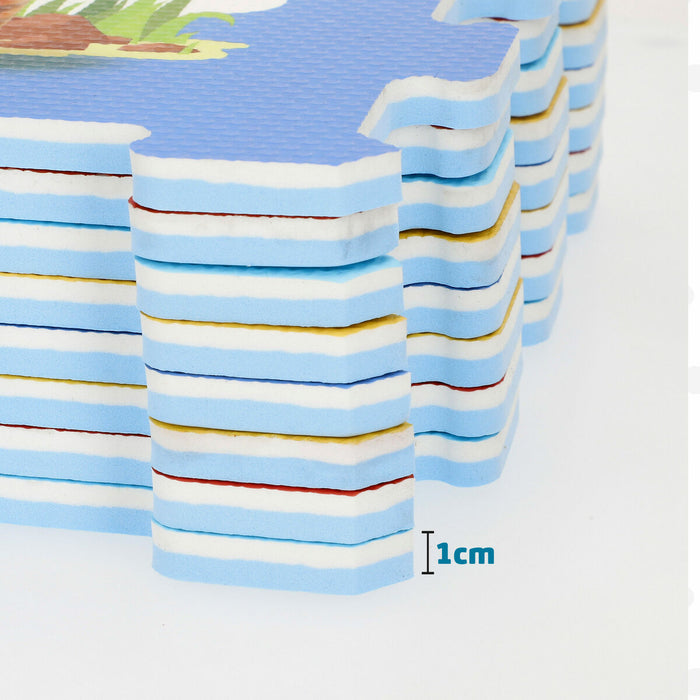 Килим Пъзел Colorbaby Пластмаса EVA 114 x 58 cm 8 Части (4 броя)