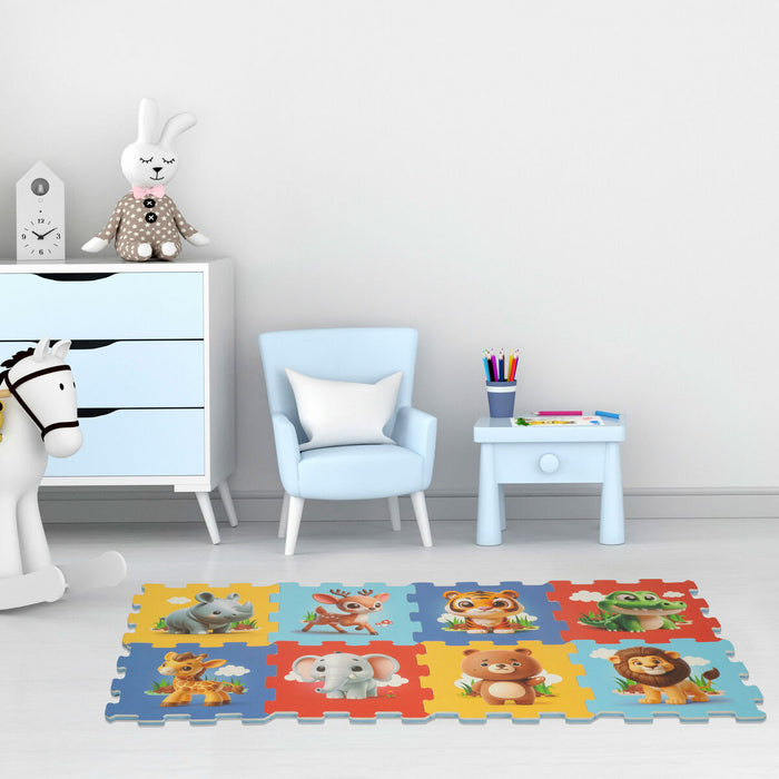 Килим Пъзел Colorbaby Пластмаса EVA 114 x 58 cm 8 Части (4 броя)