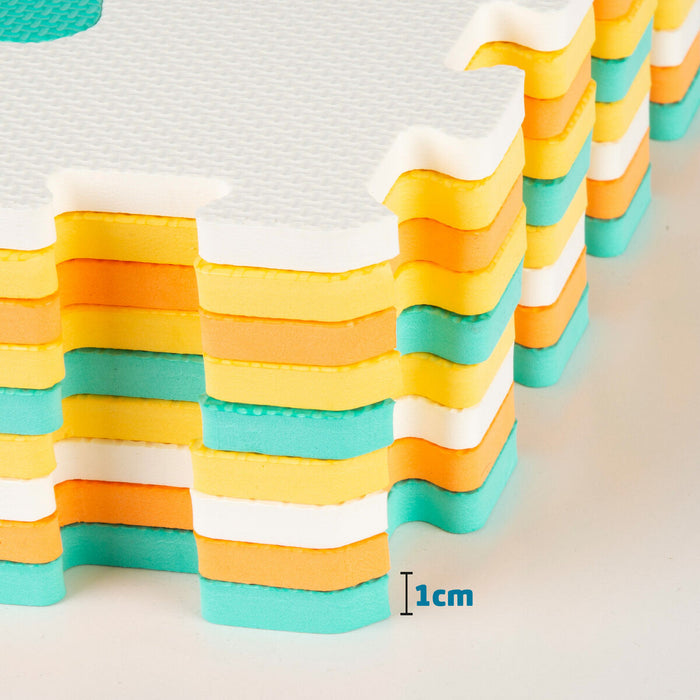 Килим Пъзел Colorbaby Многоцветен Пластмаса EVA 90 x 90 cm Превозни Средства 9 Части (4 броя)