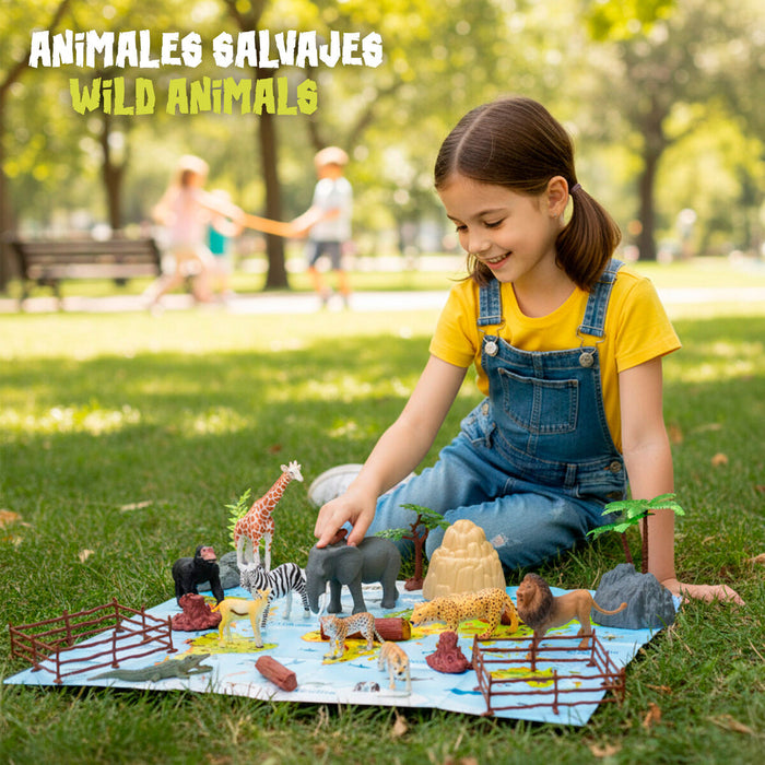 Комплект Диви Животни Colorbaby Пластмаса 15 x 10 x 8 cm (4 броя)