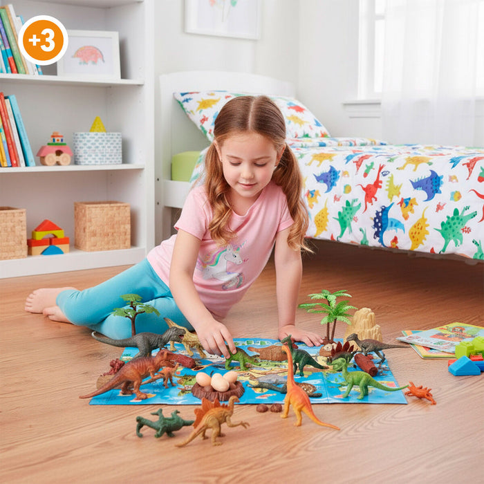 Комплект Динозавъра Colorbaby 18 x 10 x 6 cm 30 Части 4 броя