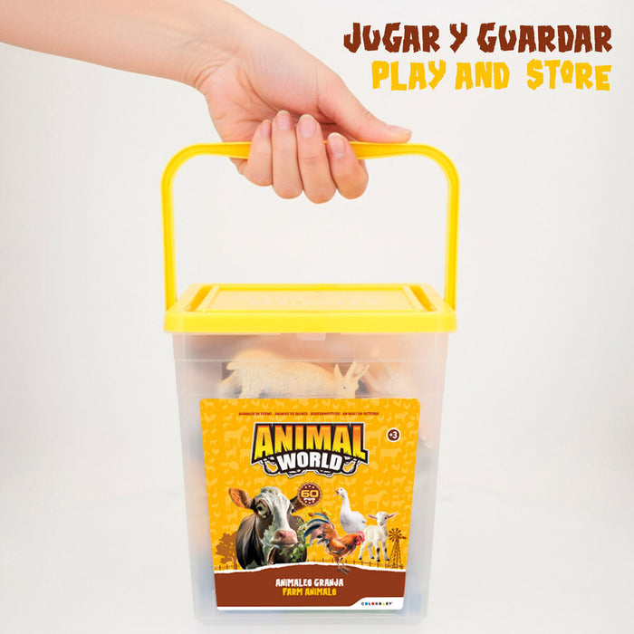 Комплект Животни от Фермата Colorbaby Пластмаса 16 x 12 x 4 cm (4 броя)