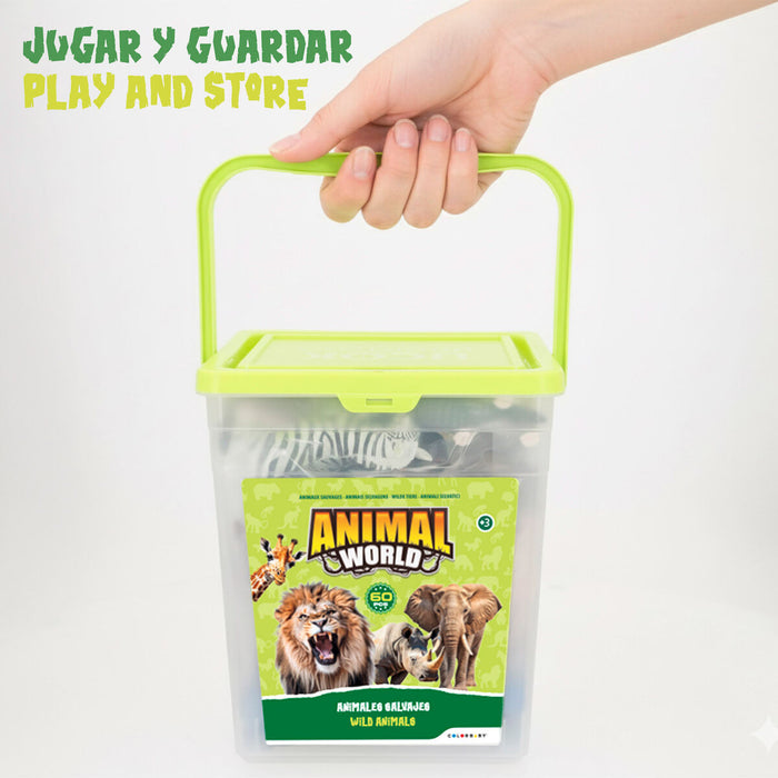 Комплект Диви Животни Colorbaby Пластмаса 13 x 12 x 5 cm (4 броя)