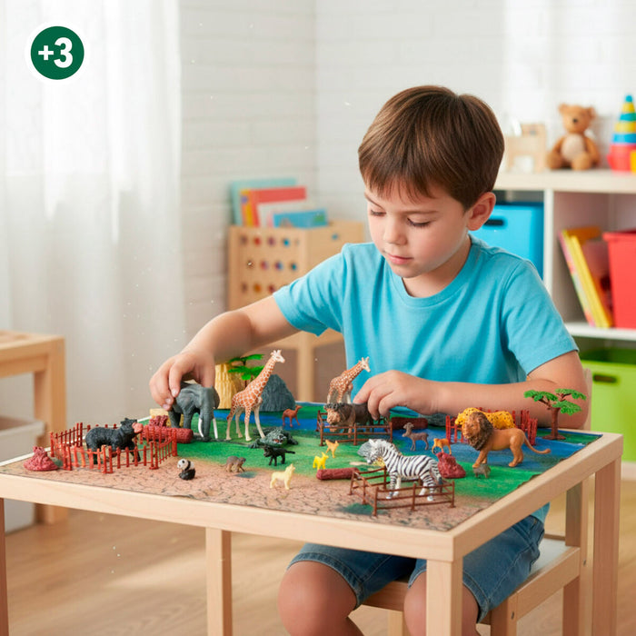 Комплект Диви Животни Colorbaby Пластмаса 13 x 12 x 5 cm (4 броя)