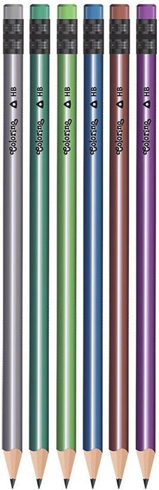 Молив Colorino - HB, metalic, асортимент