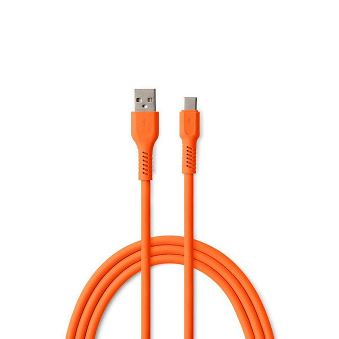 КАБЕЛ COLORUM USB-A TO USB-C 1.8M ORANGE