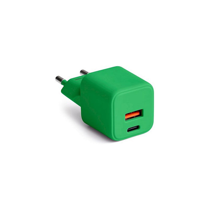 ЗАРЯДНО 220V COLORUM USB-A/C 30W GAN GRN