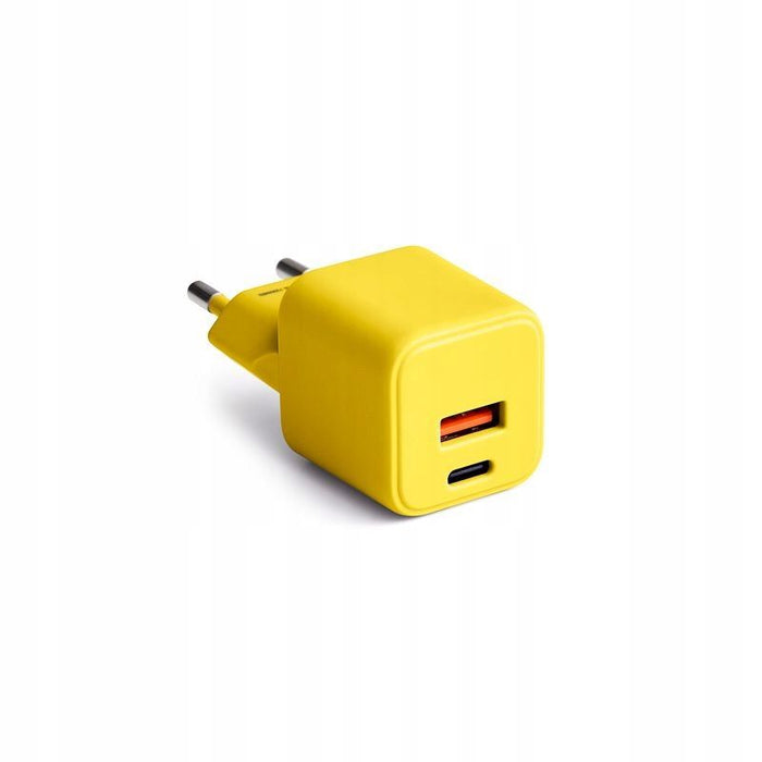 Зарядно устройство Colorum - CLS30-AC-05, 30W, USB-A/USB-C, жълто