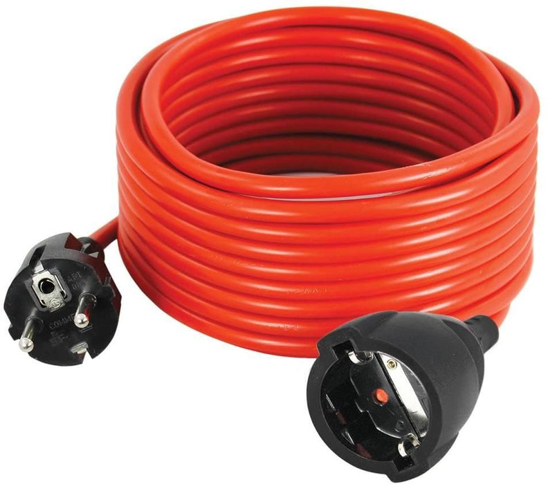 Удължител Commel - H05VV-F, 15 m, червен
