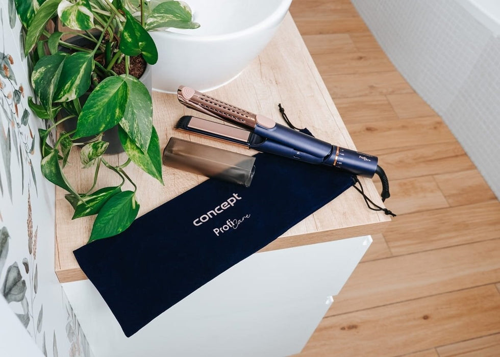 Преса за коса Concept PROFI Care VZ8100 синя, златна