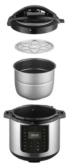 Мултилифт уред Concept CK8001 5.6 л 1000 W Черен, Неръждаема стомана