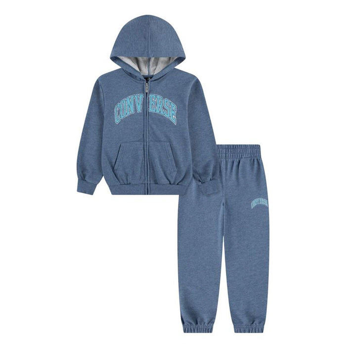 Спортен Комплект за Деца Converse Cnvb Heritage Ft Full Zip Set Син 2 Части